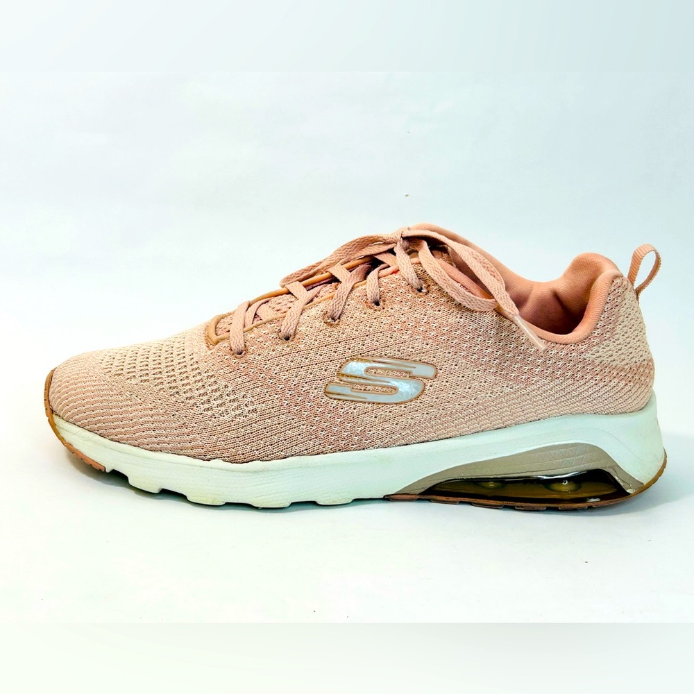 Skechers Women's Pink Knit Slip-On Sneakers